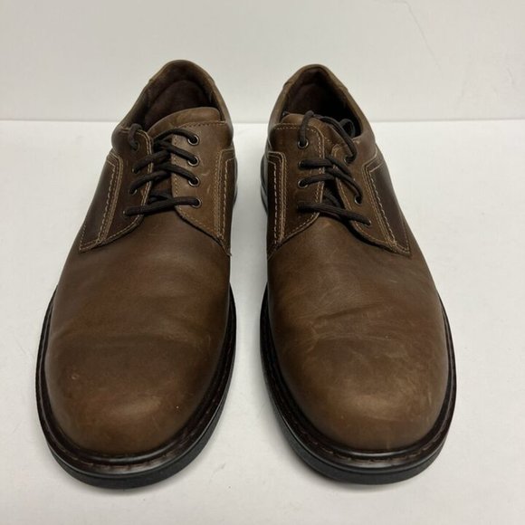 SAS Mens Aden Lace Up Oxford Brown Leather Size 9Wide main image 4